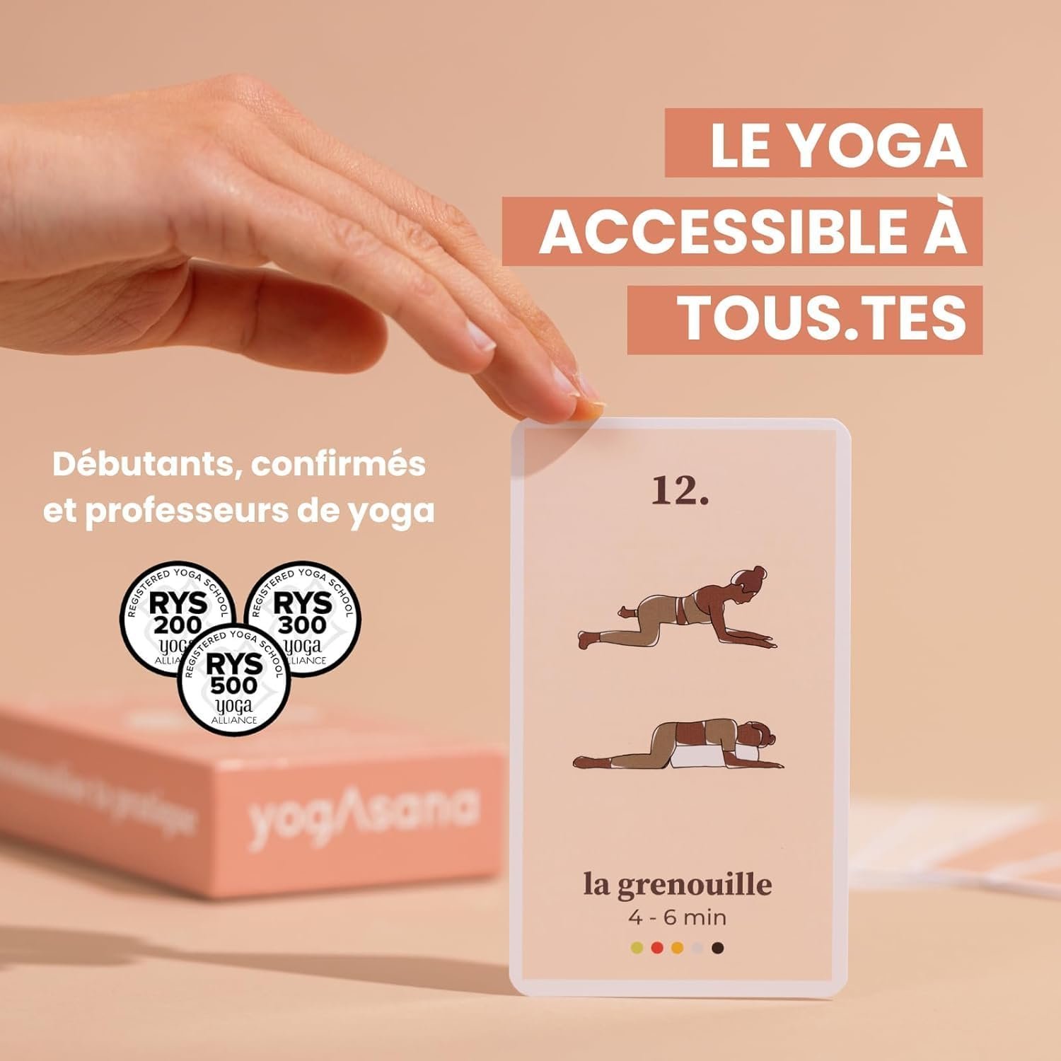 Cartes Yoga YogAsana Yin Yoga - 80 Cartes Illustrées Français – Image 2
