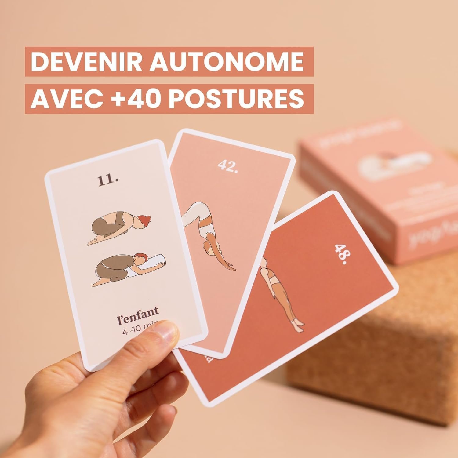 Cartes Yoga YogAsana Yin Yoga - 80 Cartes Illustrées Français – Image 4