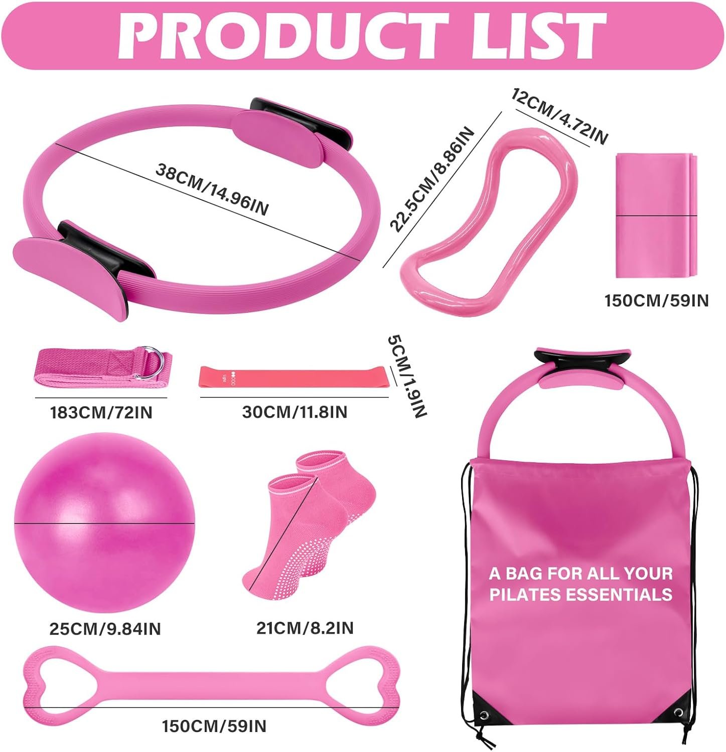 Kit Pilates DVDGSC 13 Pièces - Studio Complet à Domicile – Image 5