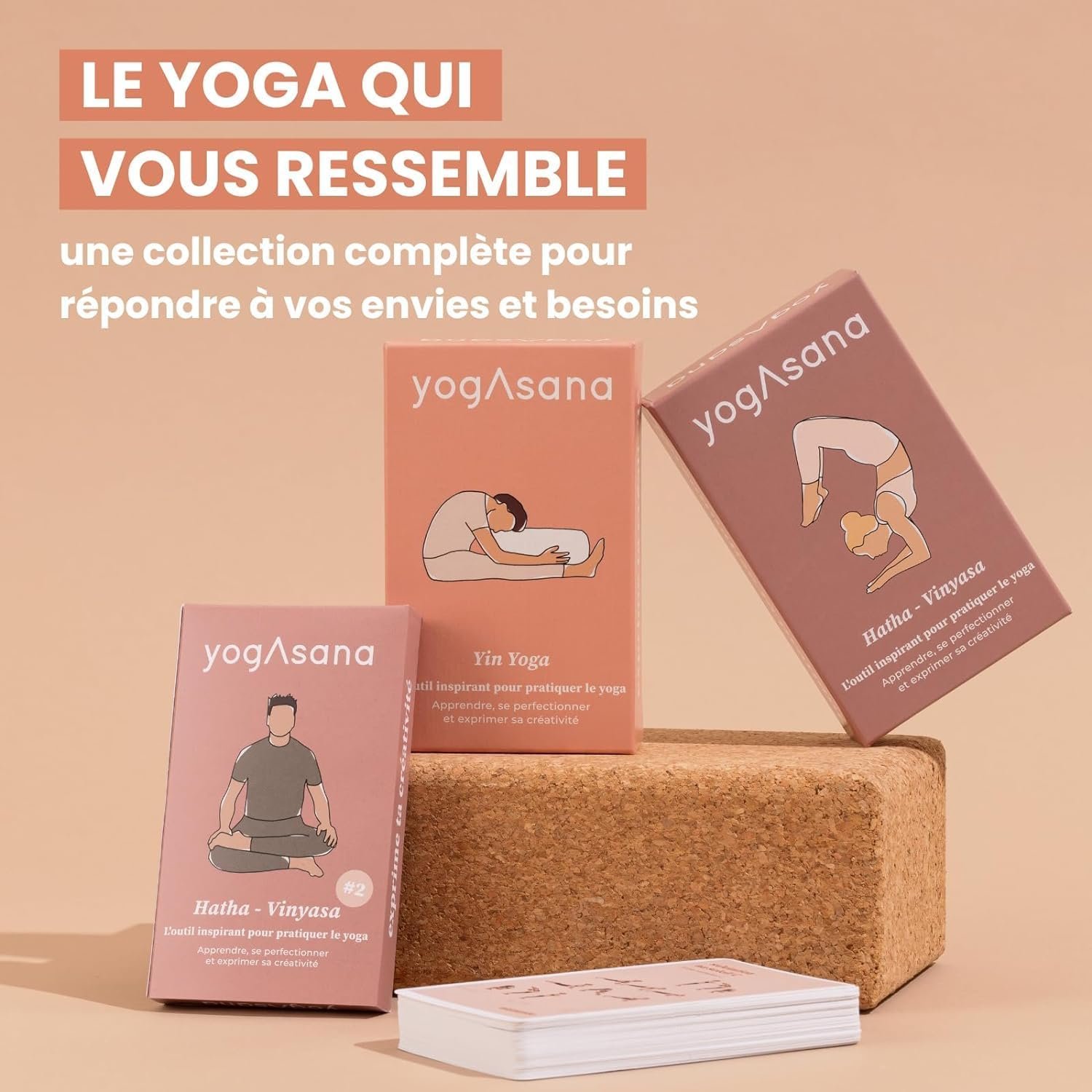 Cartes Yoga YogAsana Yin Yoga - 80 Cartes Illustrées Français – Image 3