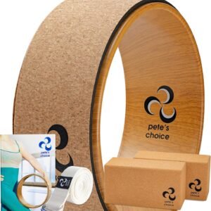 Kit Yoga Pete&rsquo;s Choice : Roue + Blocs en Liège Naturel – Accessoires Premium