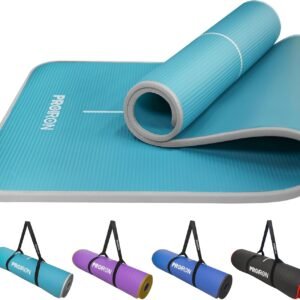 Tapis de Yoga PROIRON Extra Large 10mm – Design Anti-Déchirure avec Lignes d&rsquo;Alignement