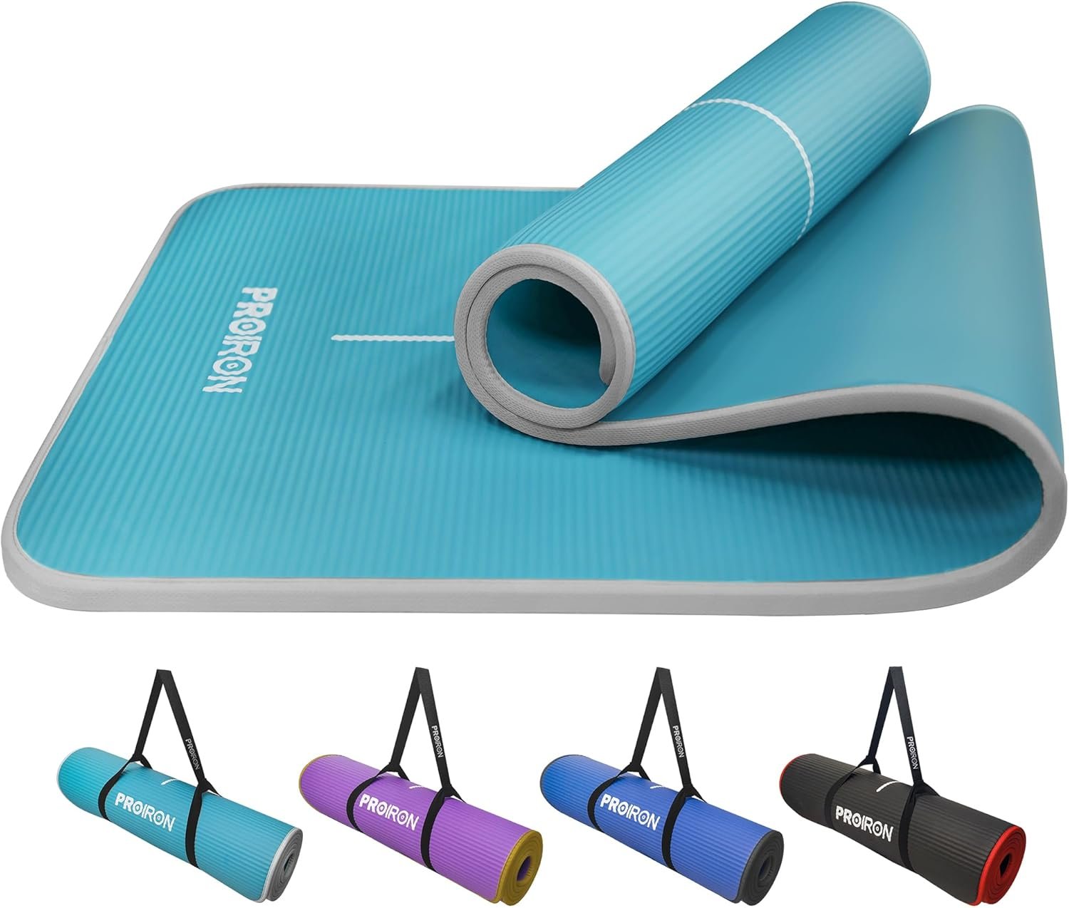Tapis de Yoga PROIRON Extra Large 10mm - Design Anti-Déchirure avec Lignes d'Alignement
