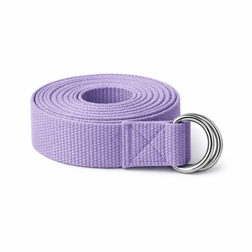 Yamkas sangle yoga 100% coton boucle métal 2,4m