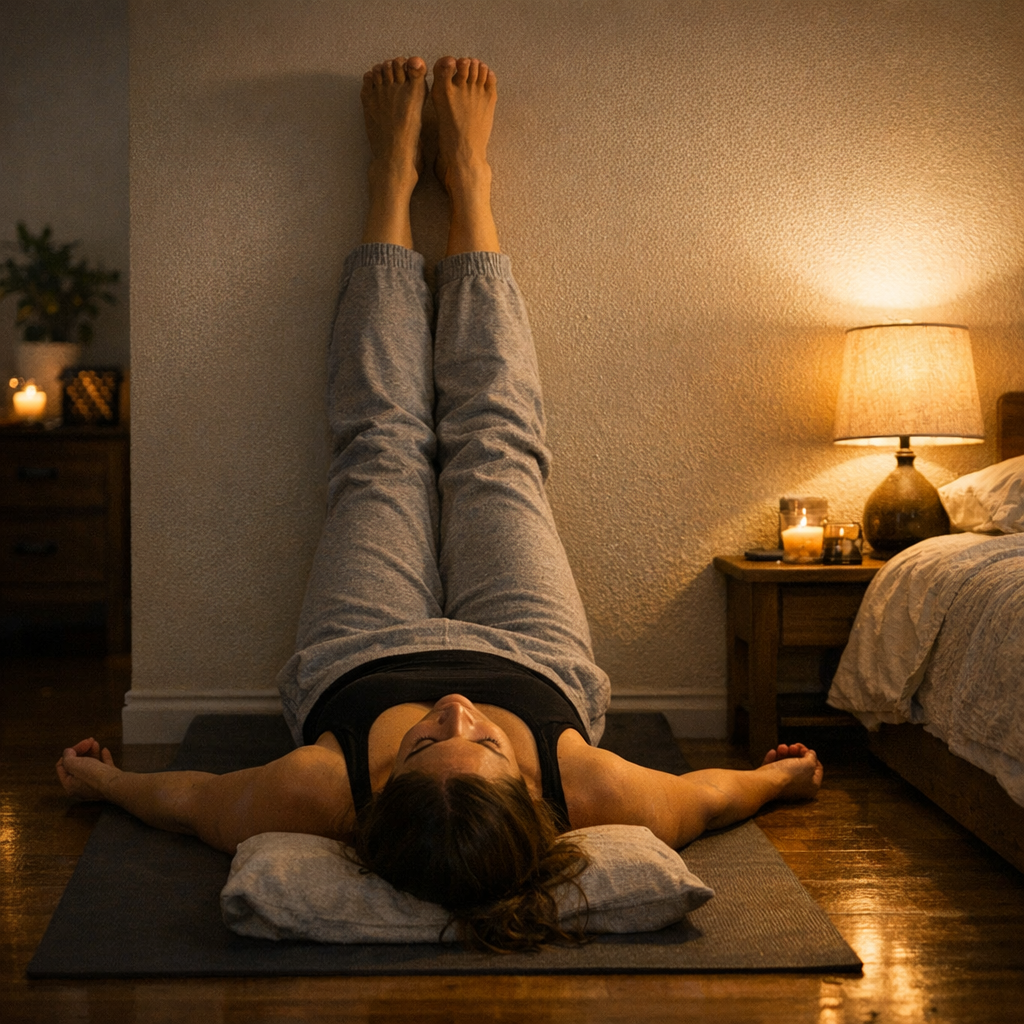 Schéma installation hamac yoga aérien à domicile avec points d'ancrage