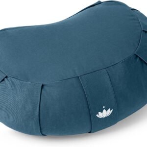 Lotuscrafts Coussin Méditation Demi-Lune Siddha – Coton Bio Certifié GOTS