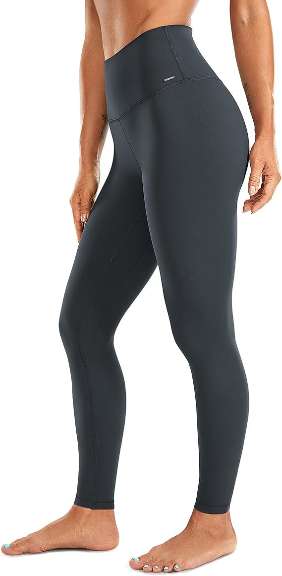 CRZ YOGA Legging Polaire Brossée Femme - Taille Haute Chaud pour Yoga d'Hiver