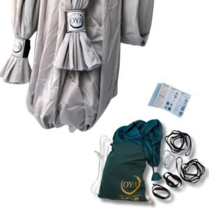 Kit OYA YOGA Aérien Complet – Tissu 5m + Étriers + Mousquetons + Guide d&rsquo;Installation