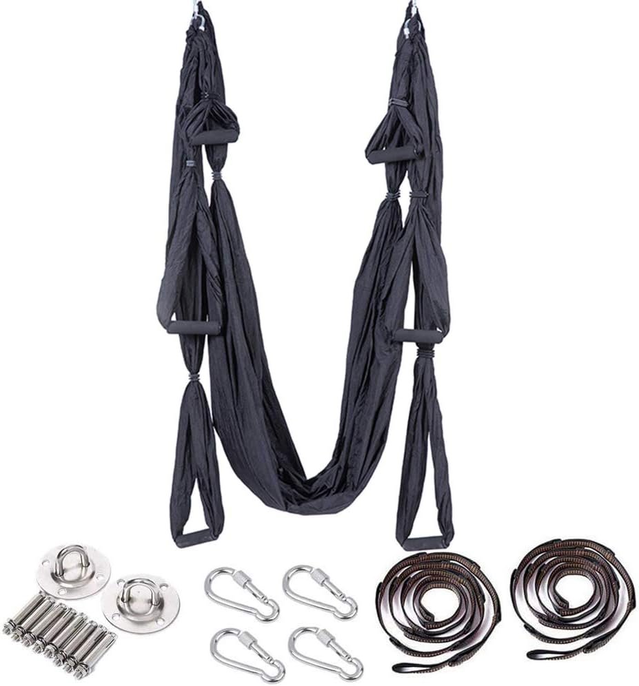 Hamac Yoga Aérien Anti-Gravité - Tissu Nylon Haute Résistance avec Accessoires Complets