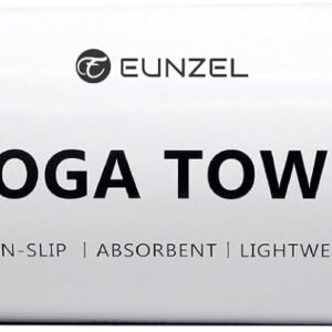 Eunzel Serviette Yoga Chaude – Microfibre Antidérapante Points Silicone 183×61cm Hot Yoga