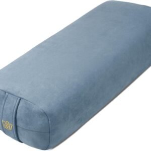 Florensi Bolster Yoga Velours Réparateur – Traversin Rectangulaire pour Méditation & Yin Yoga