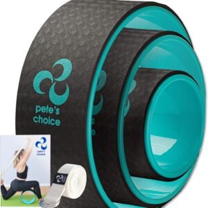 Roue de Yoga pete&rsquo;s choice Pack de 3 – Pilates Wheel pour Détente Dorsale & Posture