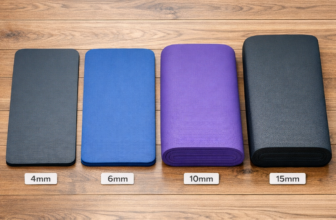 Tapis de yoga épais : comparaison épaisseurs 4mm 6mm 10mm 15mm sur sol parquet