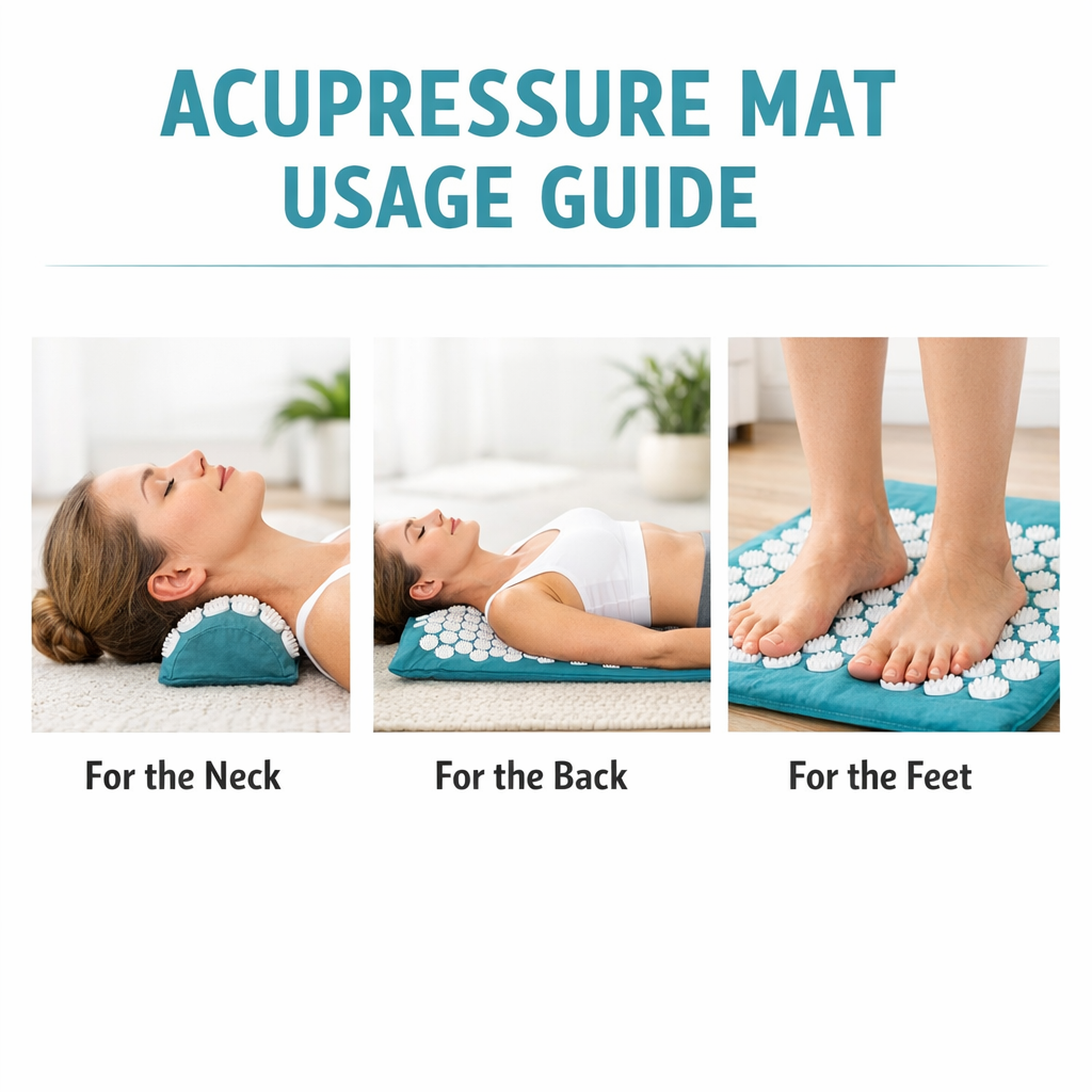 Tapis acupression zones corps dos cervicales pieds efficacité guide utilisation