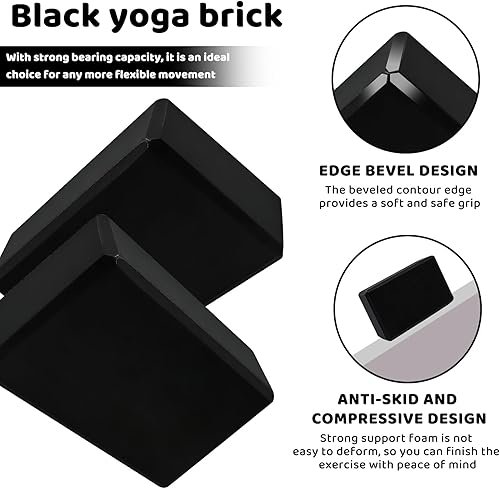 Bloc de Yoga Mousse EVA Haute Densité YOGABLOCK – Extra Large 23x15x10cm Lot de 2