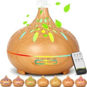 Diffuseur Huiles Essentielles Ultrasonique InnoGear 500ml – Brume Froide Yoga & Méditation