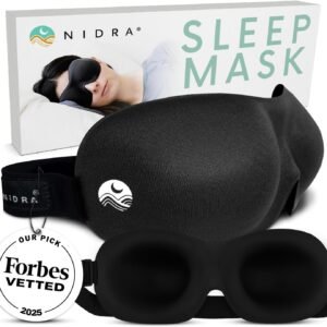Masque Yeux Soie Naturelle Nidra – Blocage Lumière Total Confort Yoga Nidra & Savasana