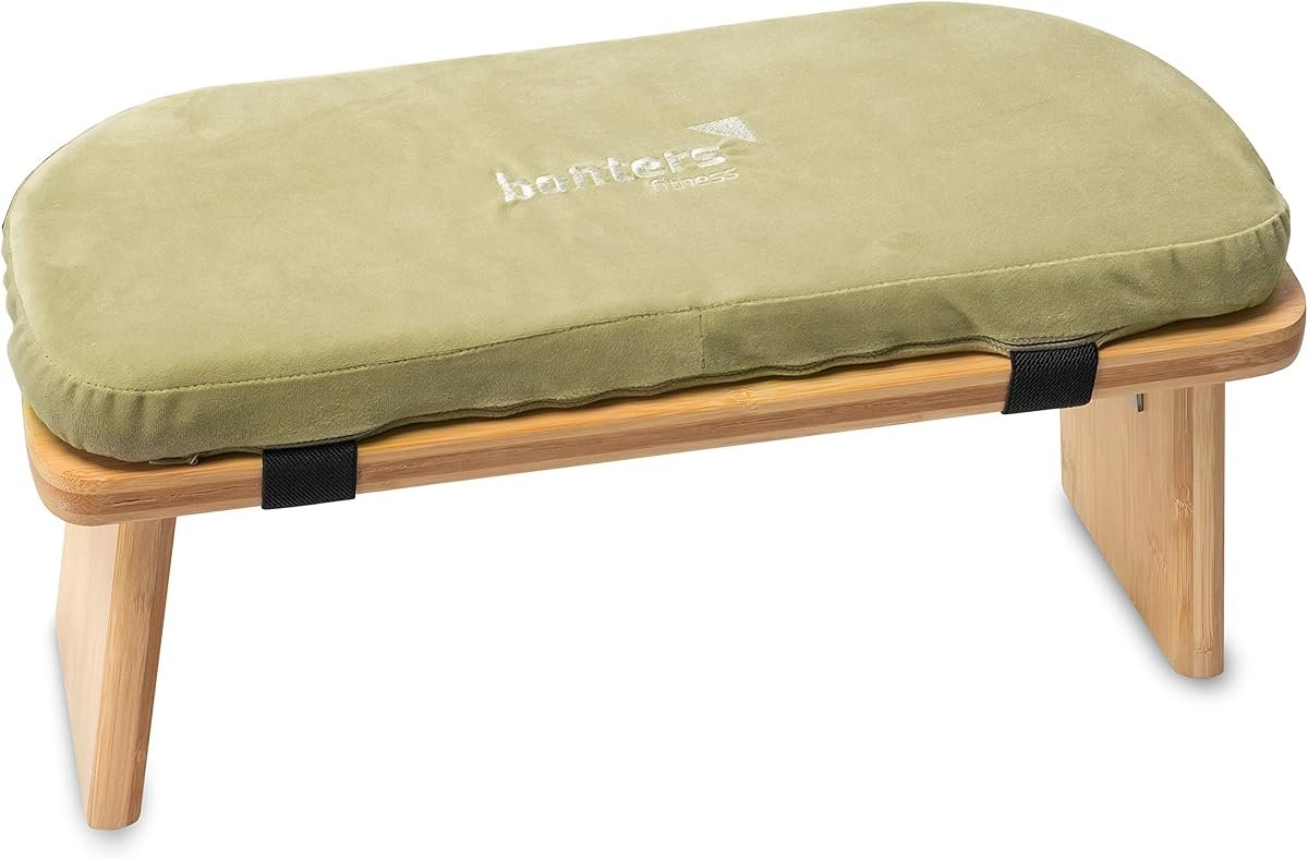 banters Banc de Méditation en bambou massif pliable avec coussin d'assise, tabouret seiza