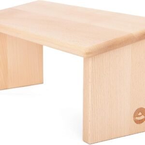 Banc de méditation Bodhi en bois de hêtre, tabouret seiza fixe