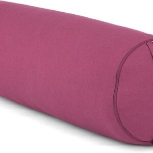 Bodhi Bolster de Yoga BASIC - Coton Robuste 65x23cm, Housse Lavable