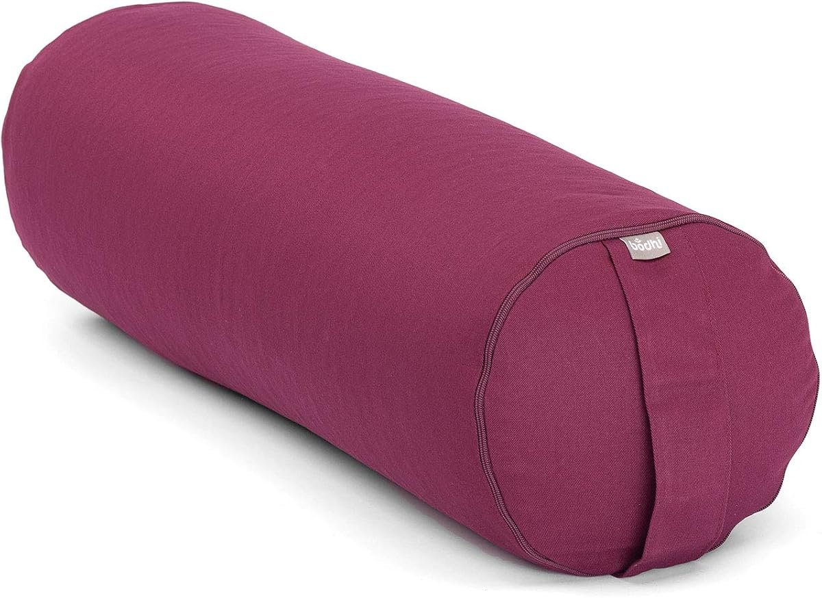 Bodhi Bolster de Yoga ECO, coton bio et rembourrage épeautre, 65x22 cm
