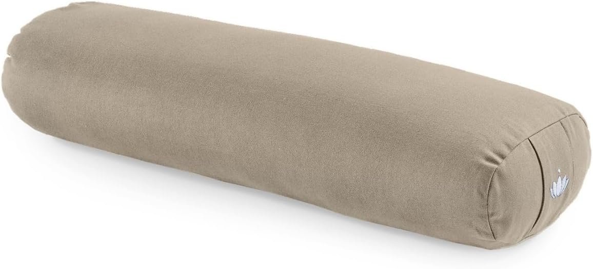 Lotuscrafts Bolster de Yoga Yin, kapok et housse coton bio, forme rectangulaire