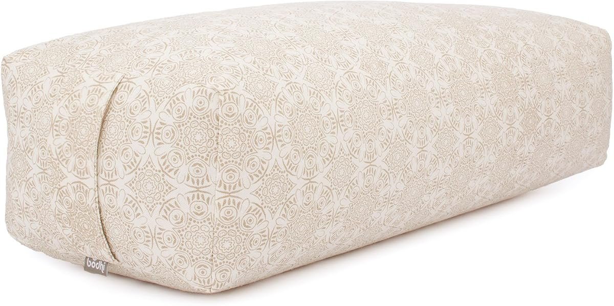 Salamba Traversin de Yoga rectangulaire, garnissage épeautre, housse coton amovible