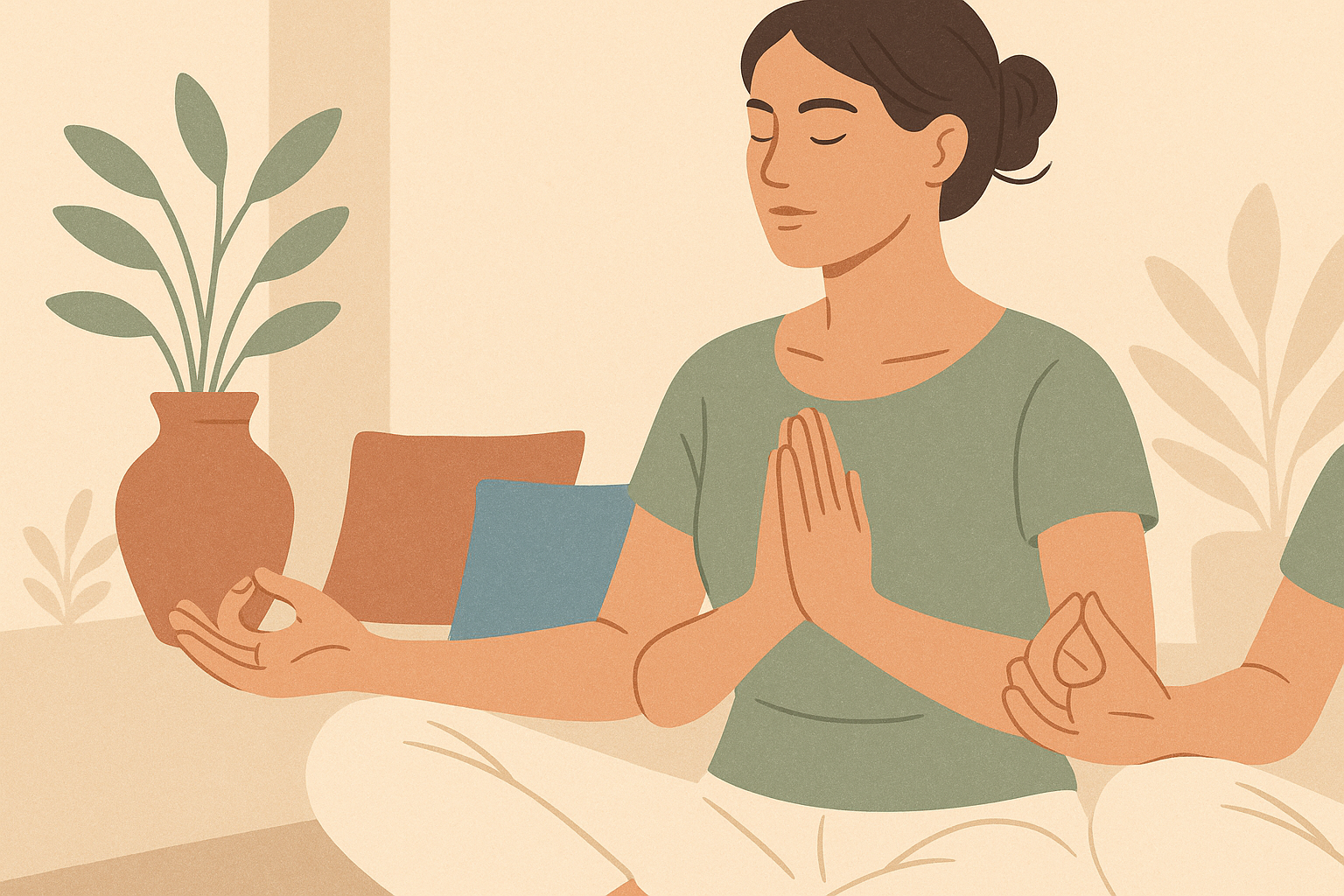 Les principaux mudras : gyan, chin et anjali