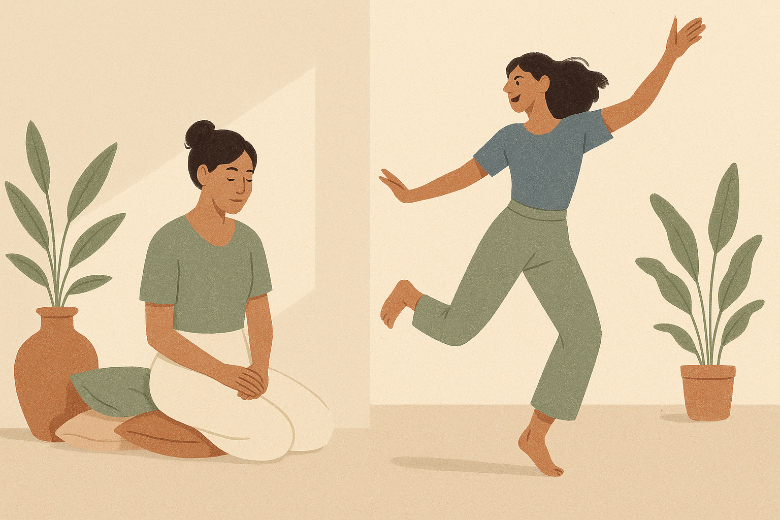 Yoga doux et yoga dynamique comparés