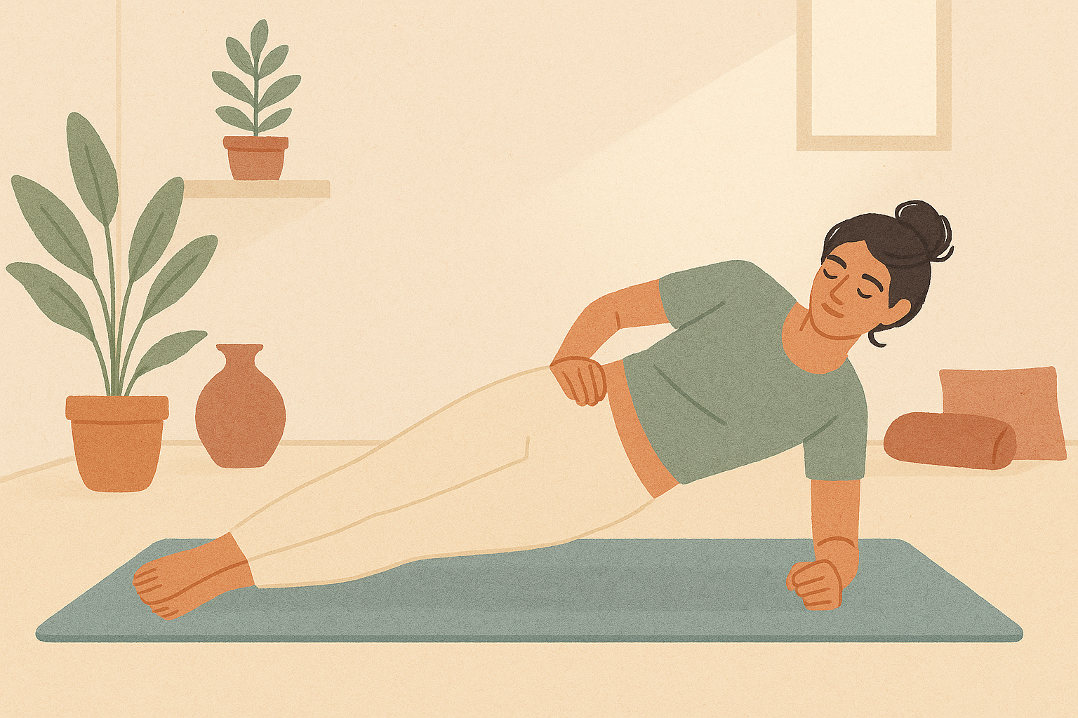 Gainage latéral pour un ventre tonique