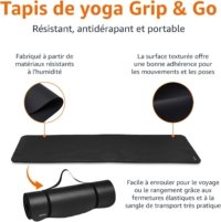 Tapis de Yoga Amazon Basics Extra Épais 1cm – Antidérapant Premium 183x61cm