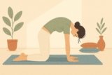 Posture du chat (chat-vache) : guide yoga pas à pas